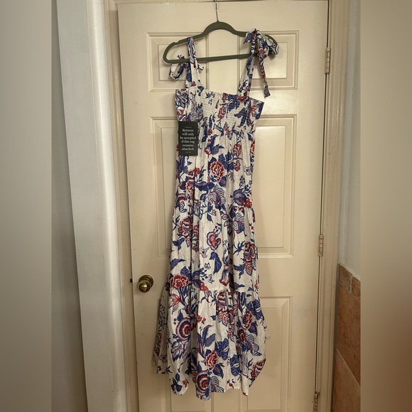 NWT Tuckernuck Cream Heirloom Floral Cameron Dress Medium - Picture 7 of 8